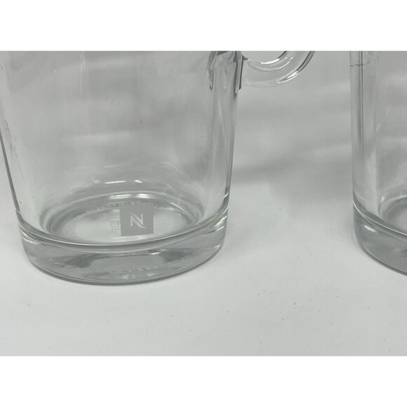Nespresso View Collection Atelier Design Glass Coffee Tea Mug 5" Set Of 2 - Picture 3 of 6